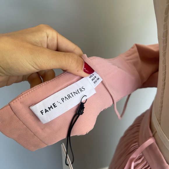 Fame and Partners Dakota Dress- pleat rib cut detail - Picture 6 of 6